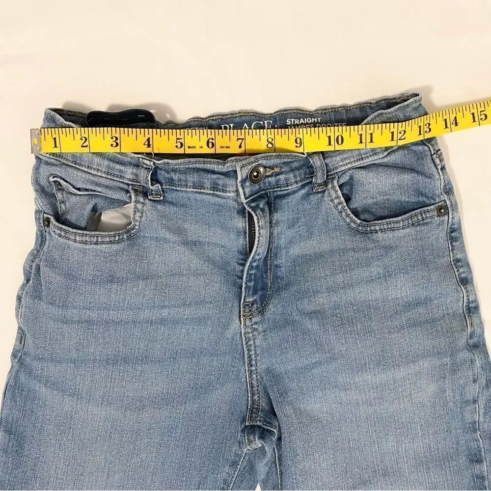 The Children’s Place adjustable waist boys jeans straight leg size 14. Lot of 2.